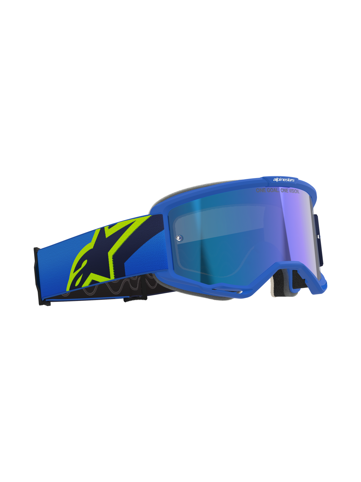 Vision 5 Corp Goggle - Blue Yellow Fluo Mirror Blue
