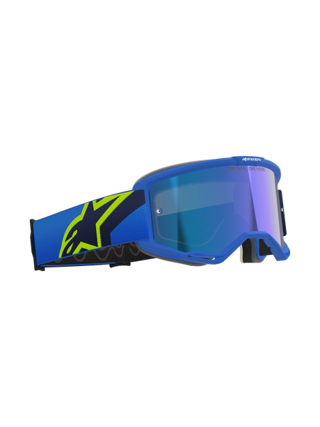 Vision 5 Corp Goggle - Blue Yellow Fluo Mirror Blue