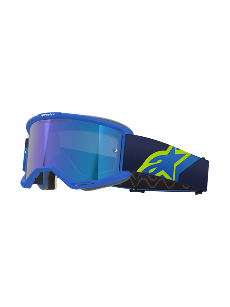 Vision 5 Corp Goggle - Blue Yellow Fluo Mirror Blue