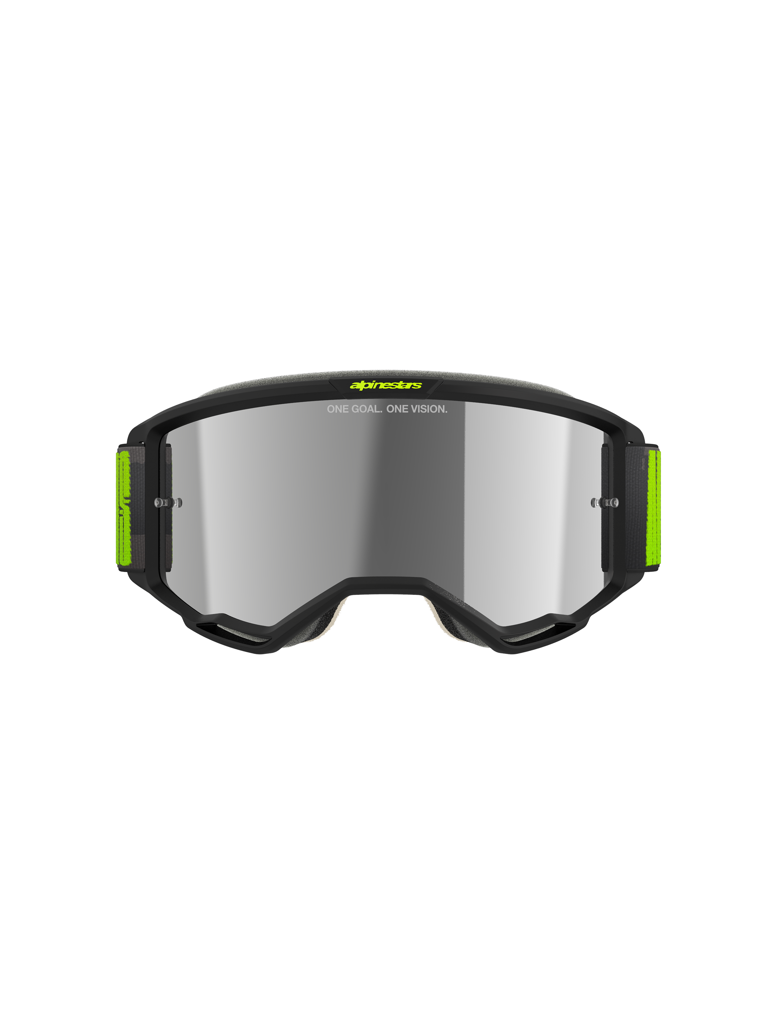 Vision 5 Hollow Goggle - Charcoal Yellow Fluo Mirror Silver