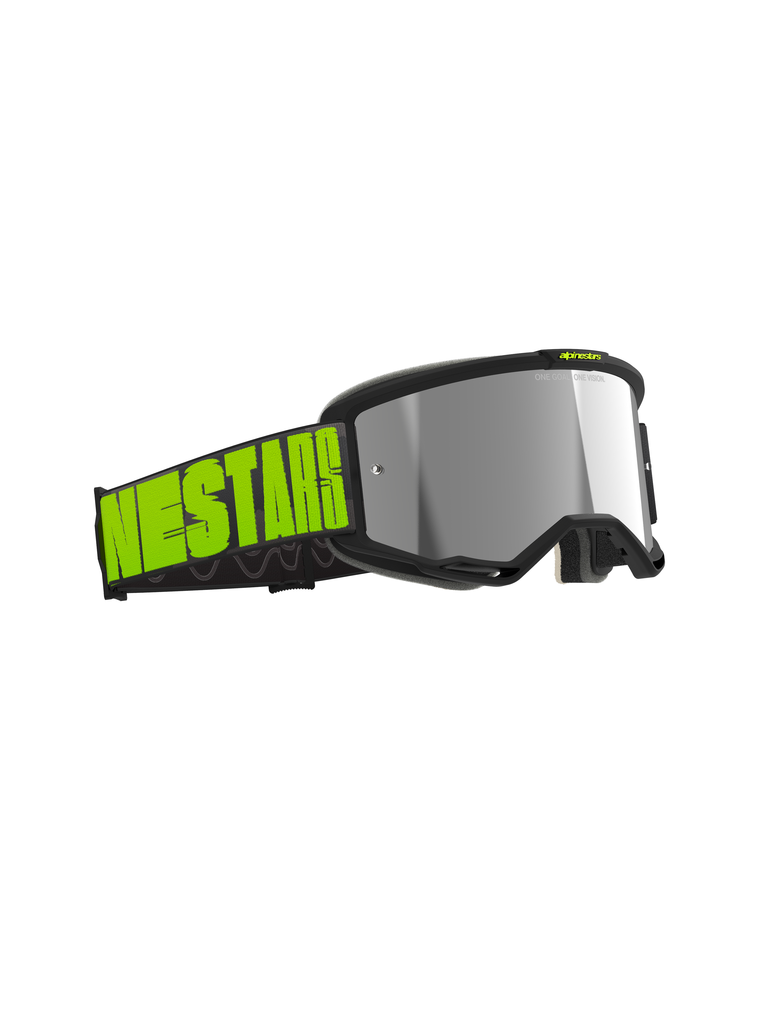 Vision 5 Hollow Goggle - Charcoal Yellow Fluo Mirror Silver