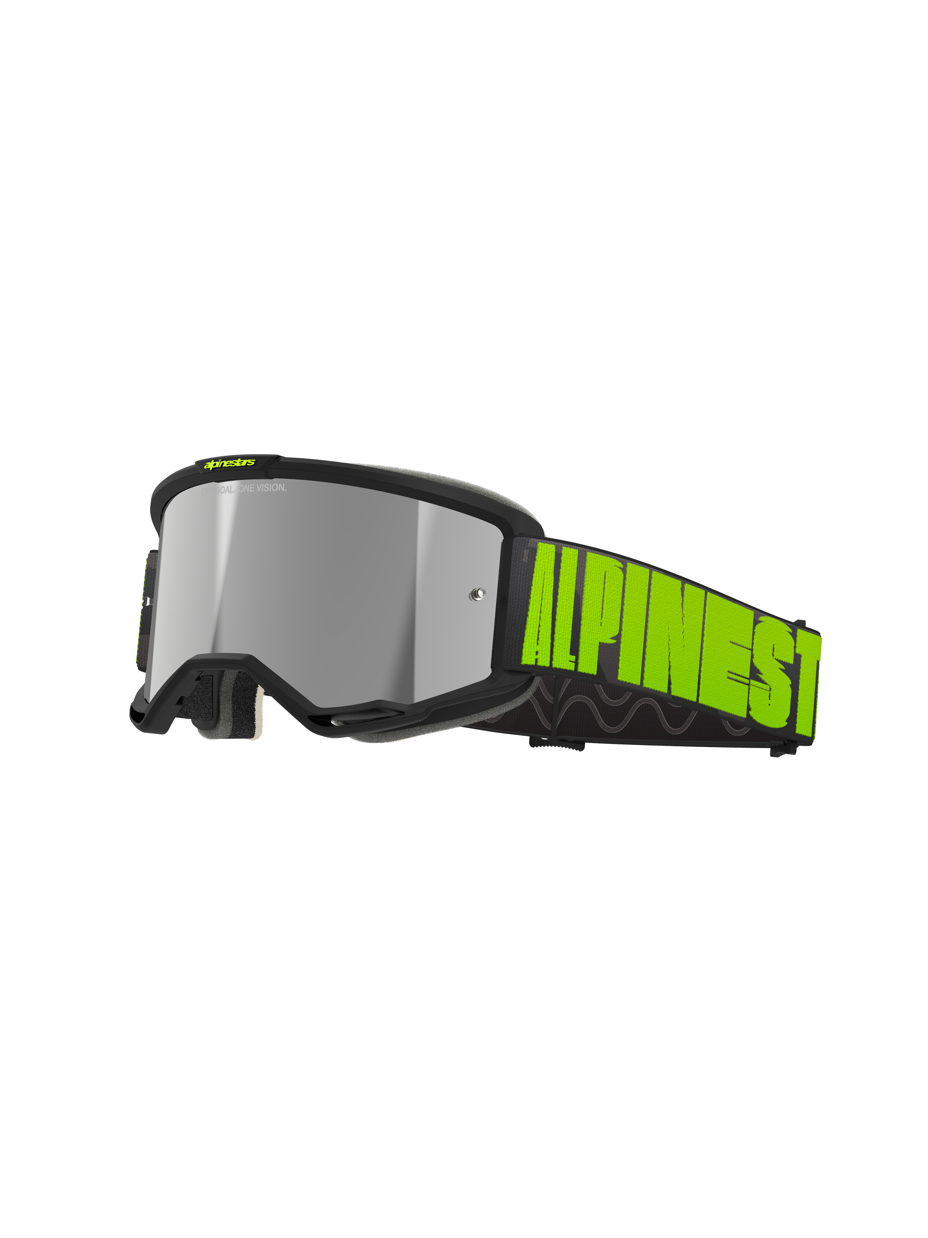 Vision 5 Hollow Goggle - Charcoal Yellow Fluo Mirror Silver