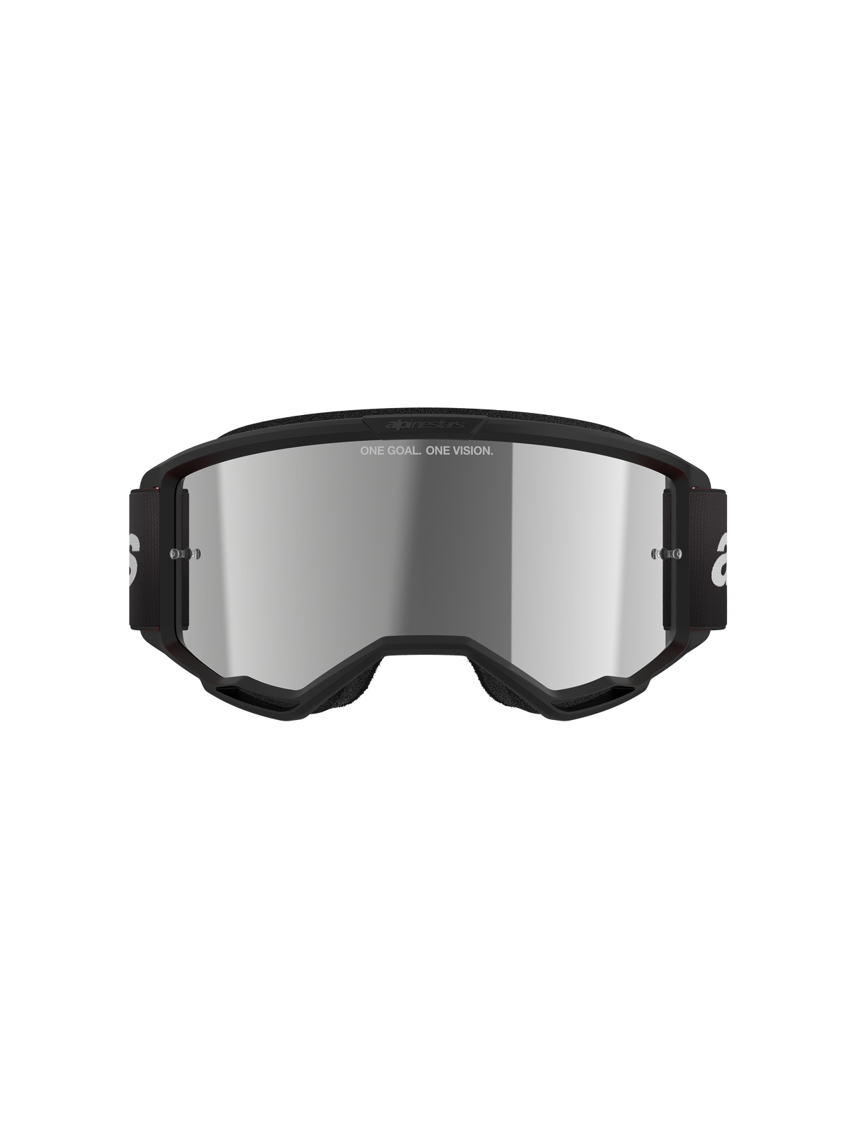 Vision 3 Wordmark Goggle - Black Mirror Silver