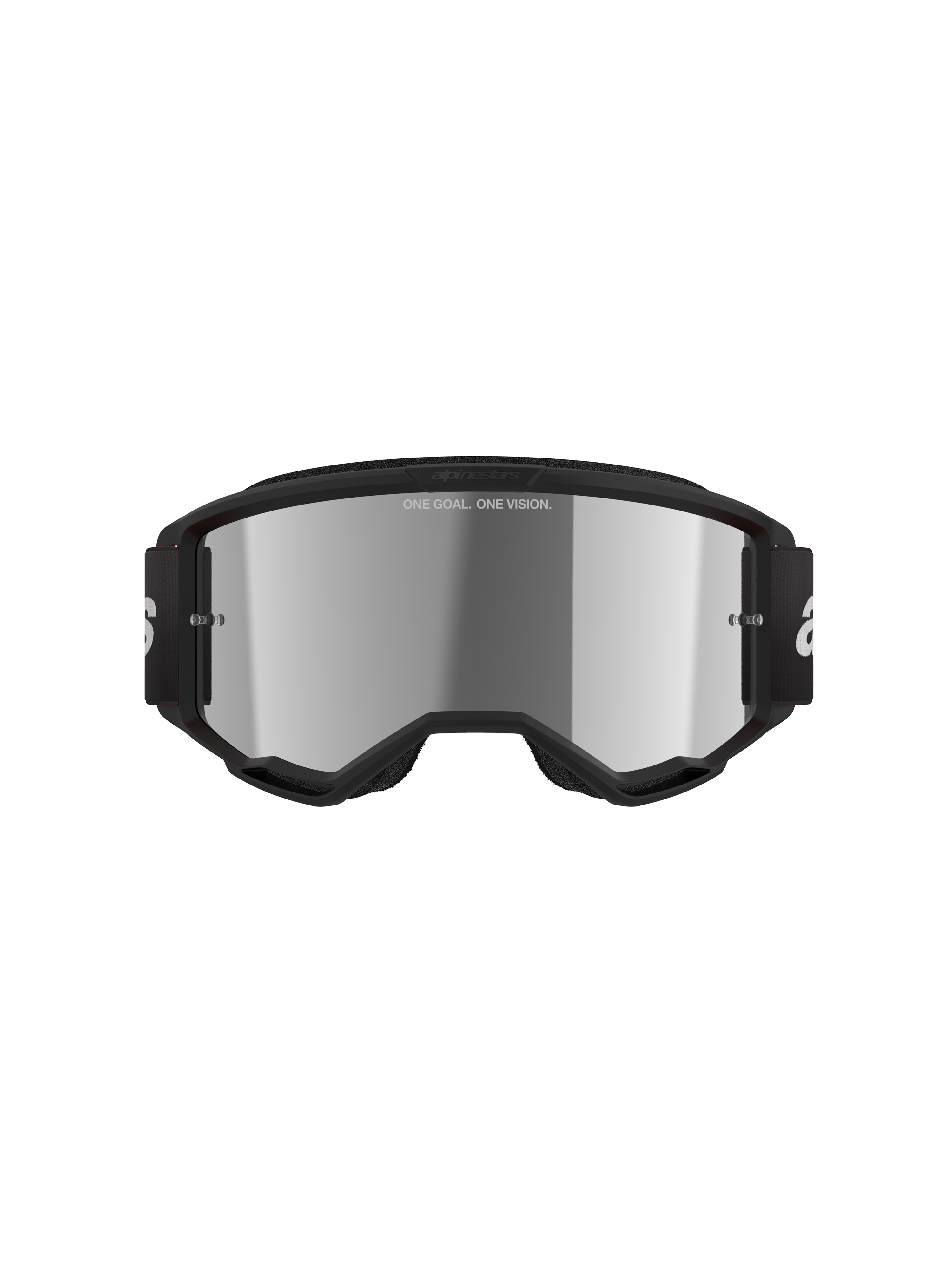 Vision 3 Wordmark Goggle - Black Mirror Silver