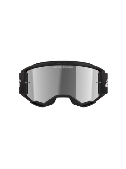 Vision 3 Wordmark Goggle - Black Mirror Silver