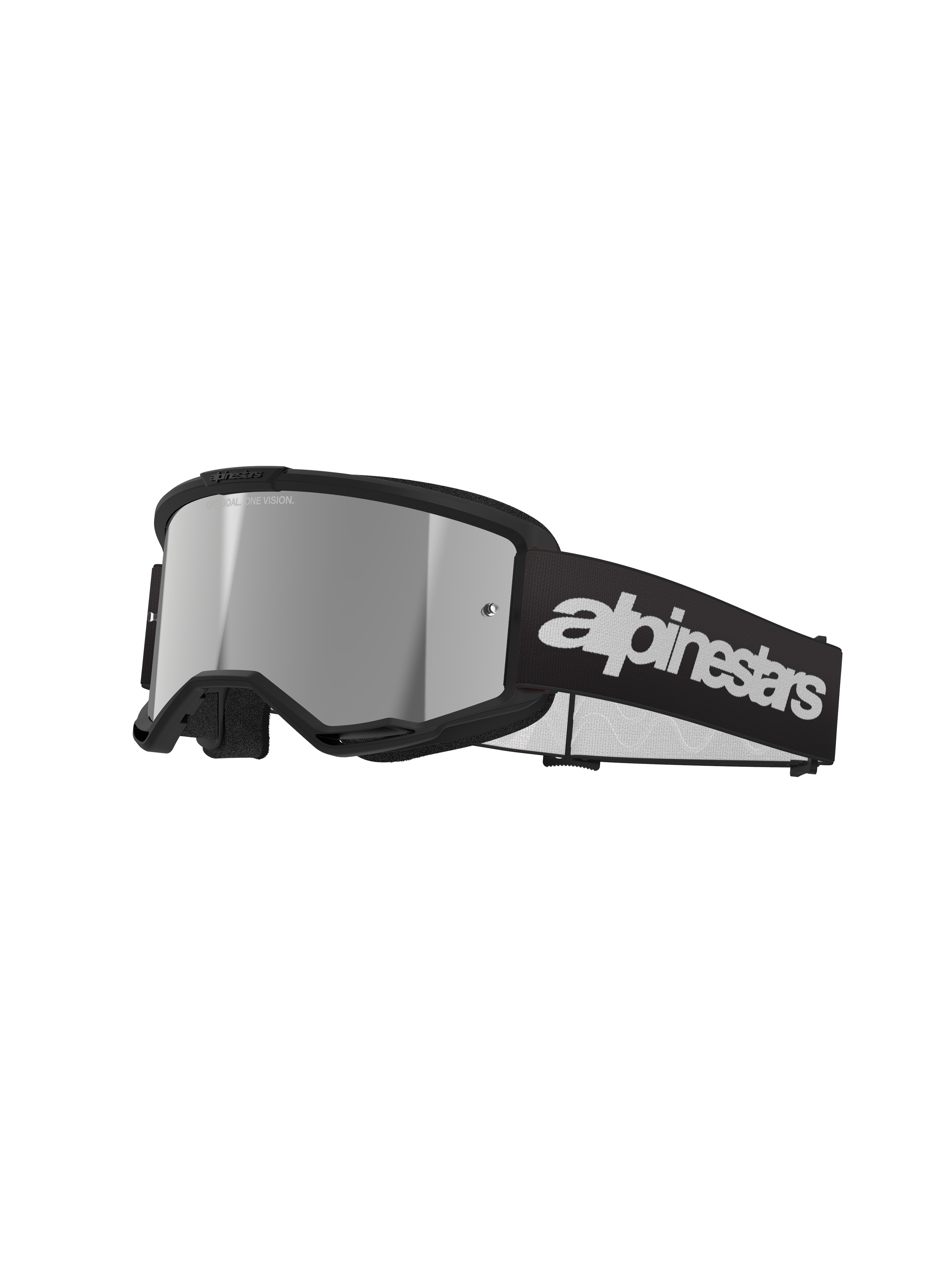 Vision 3 Wordmark Goggle - Black Mirror Silver