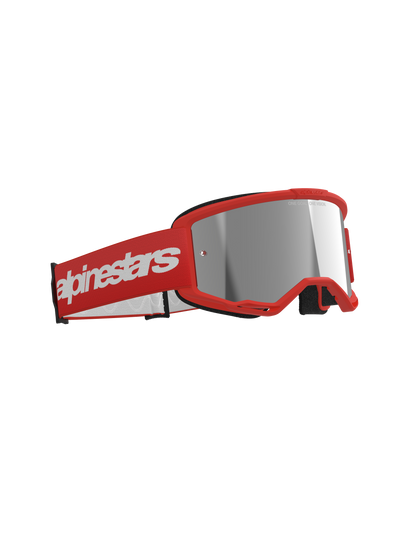Vision 3 Wordmark - Motocross Goggles (Red)