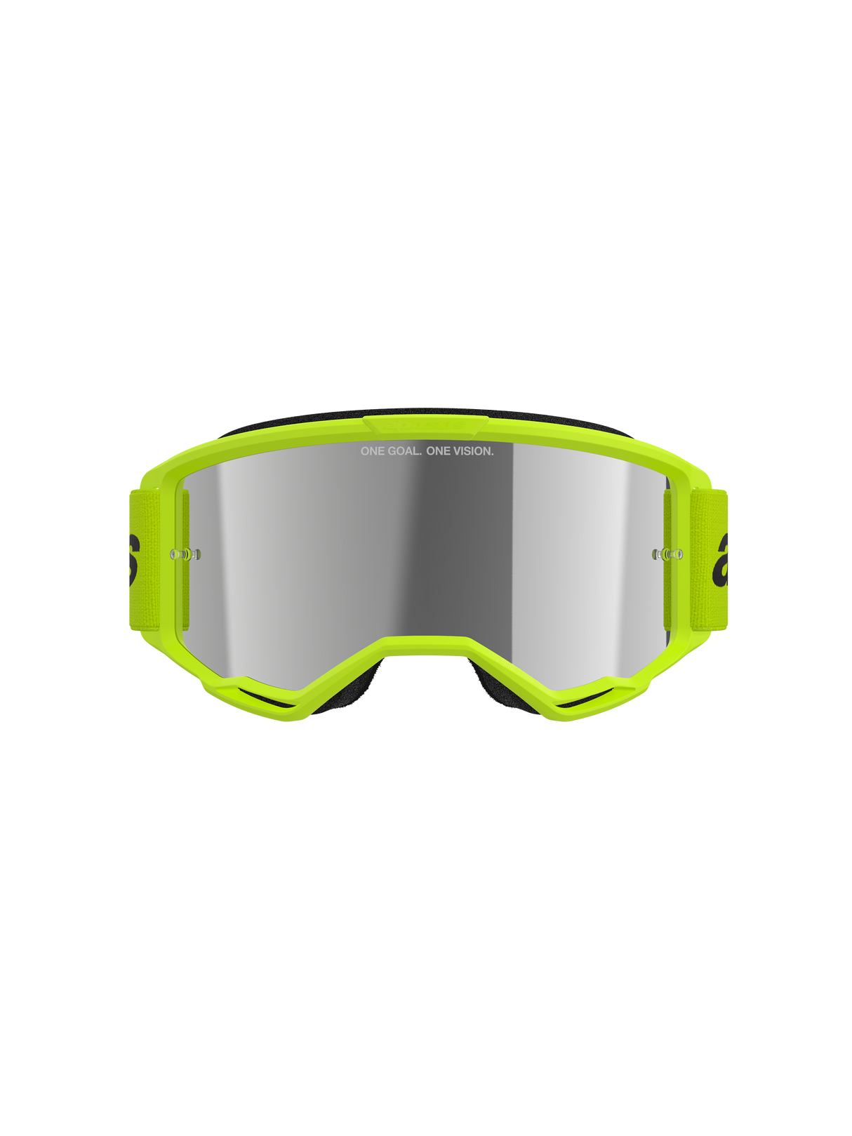 Vision 3 Wordmark Goggle - Yellow Fluo Mirror Silver