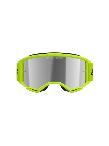 Vision 3 Wordmark Goggle - Yellow Fluo Mirror Silver