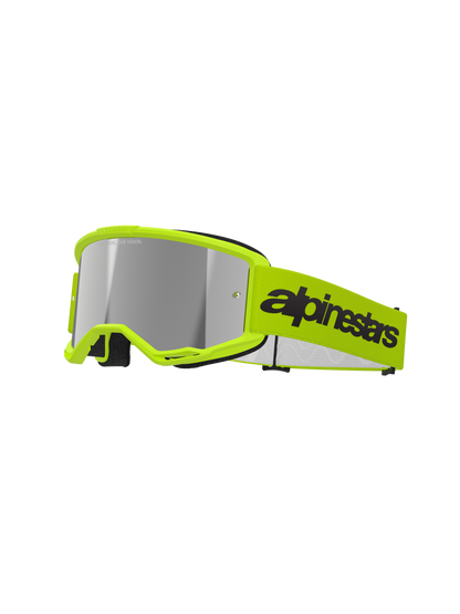 Vision 3 Wordmark - Motocross Goggles (Yellow Fluo)