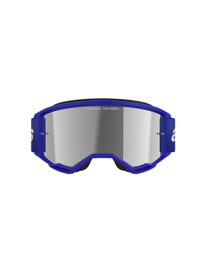 Vision 3 Wordmark - Motocross Goggles (Blue)