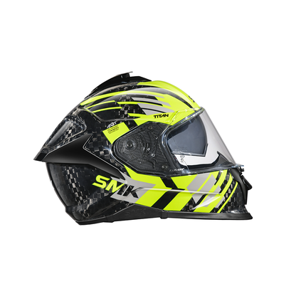 Titan Carbon T-Race GL246 - Motorcycle Riding Helmet (Black)
