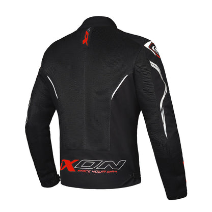Flicker - All Weather Riding Jacket (Black/White/Red)