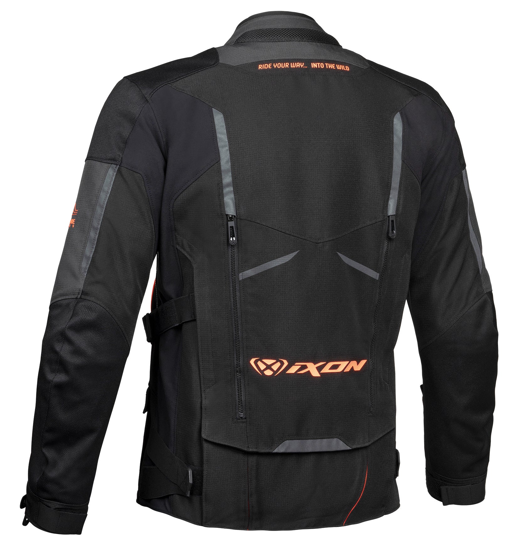 IXON Ragnar Black/Anthracite/Orange Jacket – ReiseMoto