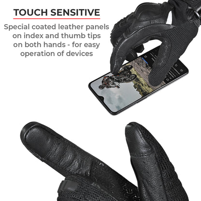 Holeshot - Urban/Touring Motorcycle Riding Gloves