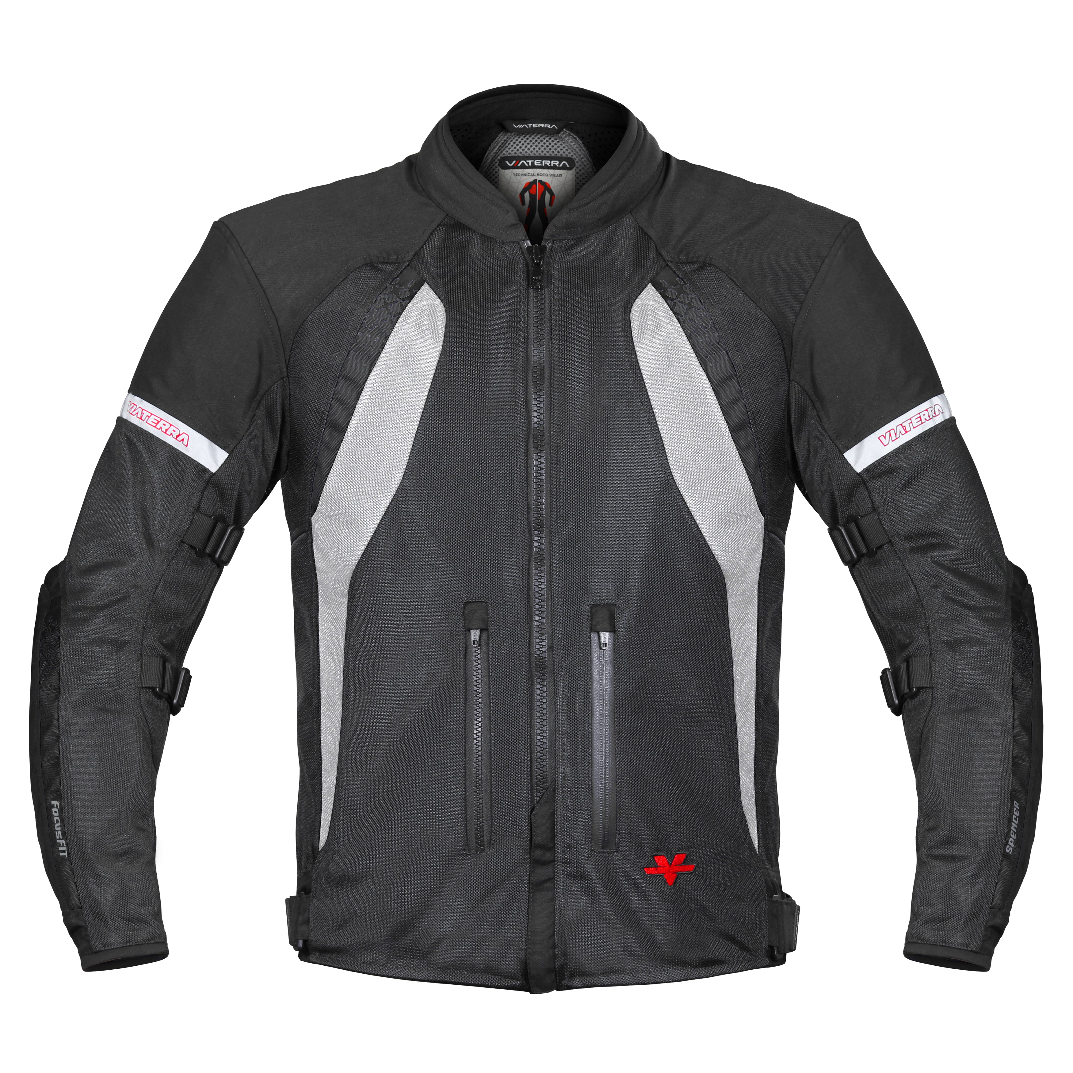 Spencer - Street Mesh Motorcycle Riding Jacket (Black)