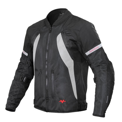 Spencer - Street Mesh Motorcycle Riding Jacket (Black)
