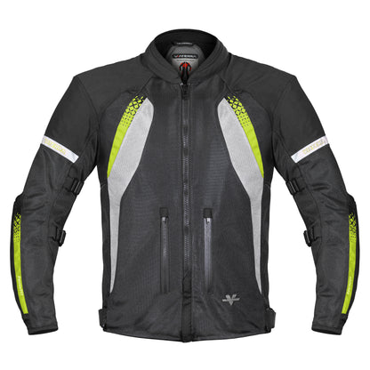 Spencer - Street Mesh Motorcycle Riding Jacket (Green)