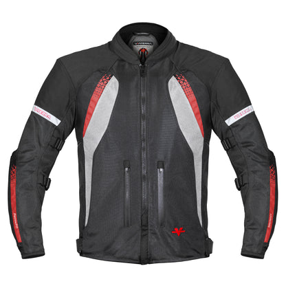 Spencer - Street Mesh Motorcycle Riding Jacket (Red)