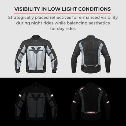 Miller - CE Certified Motorcycle Riding Jacket (Fluorescent Green)