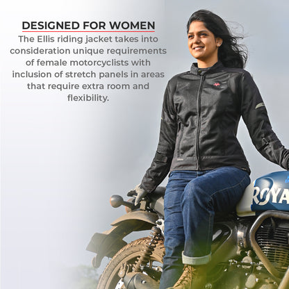 Ellis - CE Certified Women's Riding Jacket (Green)