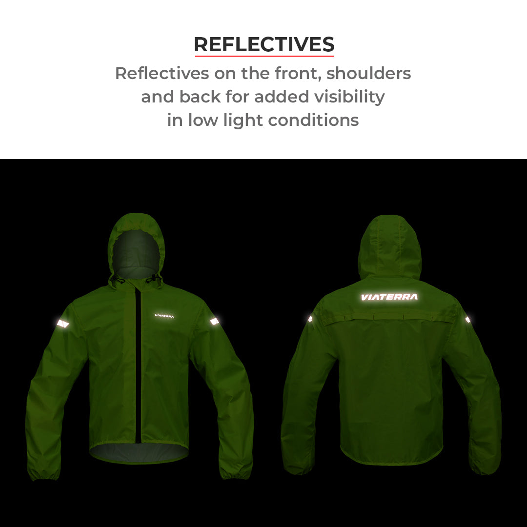 B100 Rain Jacket - Green – ReiseMoto