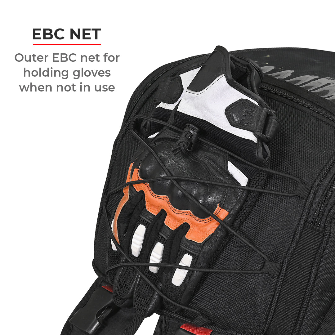 Oxus - 13L - Magnetic Tank Bag with Rain Cover (Black)