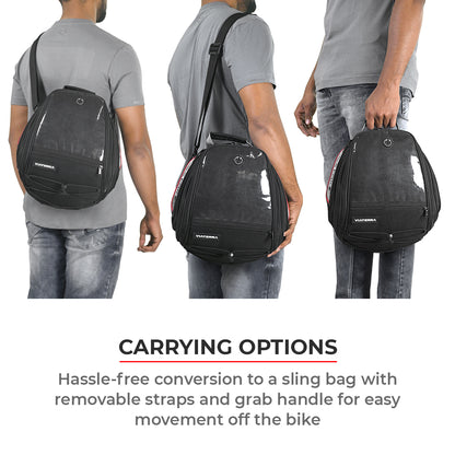 Oxus - 13L - Magnetic Tank Bag with Rain Cover (Black)