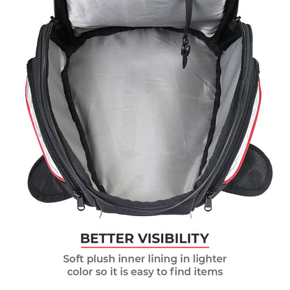 Oxus - 13L - Magnetic Tank Bag with Rain Cover (Black)