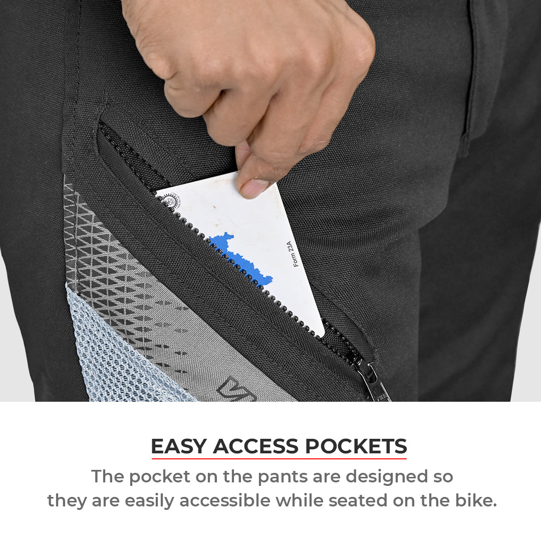 Miller - Street Mesh Riding Pants with Liners (Black)