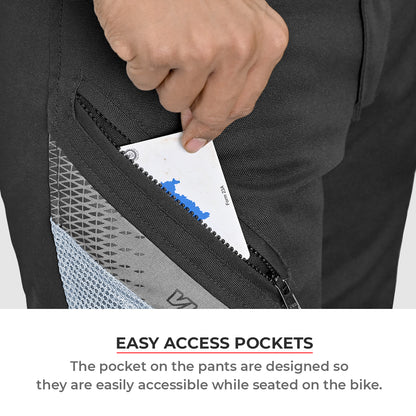 Miller - Street Mesh Riding Pants with Liners (Black)