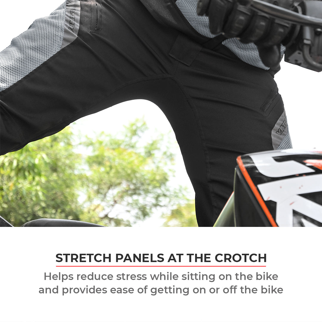 Miller - Street Mesh Riding Pants with Liners (Black)