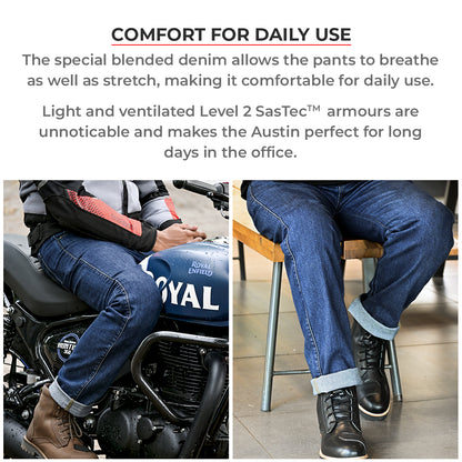 Austin Armoured Denims - Black/Blue