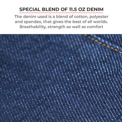 Augusta - Women's Armoured Motorcycle Riding Jeans (Black/Blue)