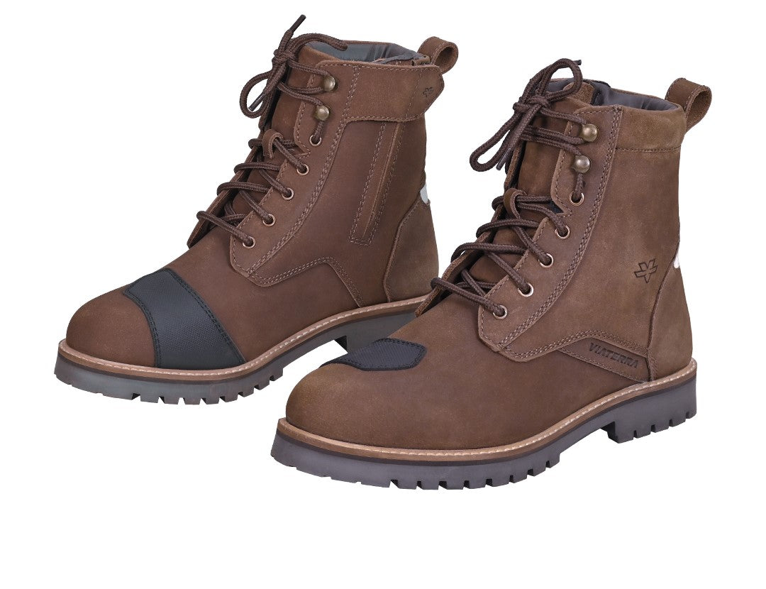 Bronson - Retro Style Motorcycle Riding Boots (Brown)