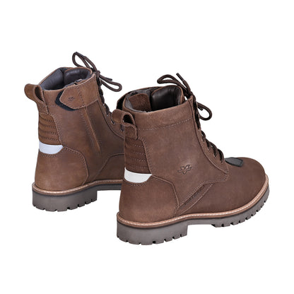 Bronson - Retro Style Motorcycle Riding Boots (Brown)