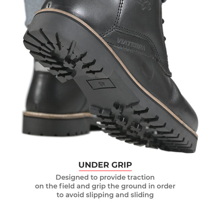 Bronson - Retro Style Motorcycle Riding Boots (Black)