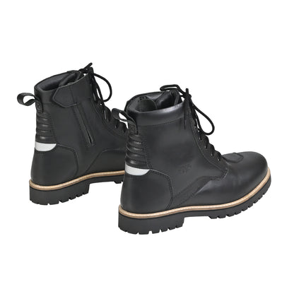 Bronson - Retro Style Motorcycle Riding Boots (Black)