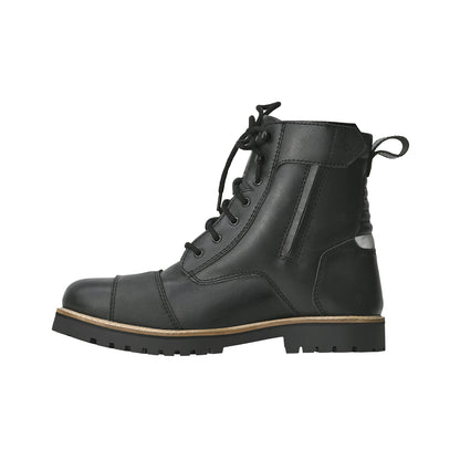 Bronson - Retro Style Motorcycle Riding Boots (Black)