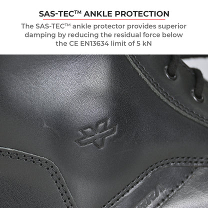 Bronson - Retro Style Motorcycle Riding Boots (Black)