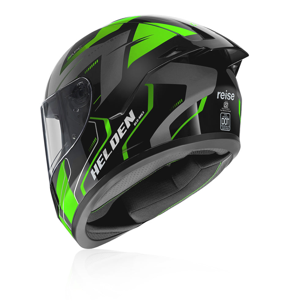 Helden Riding Helmet - Green / Black