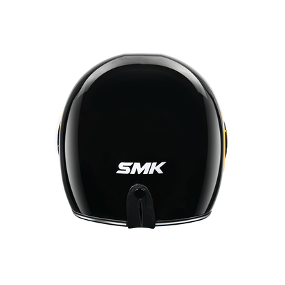Retro Solid - Motorcycle Riding Helmet (Gloss Black)