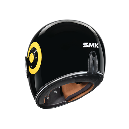 Retro Solid - Motorcycle Riding Helmet (Gloss Black)
