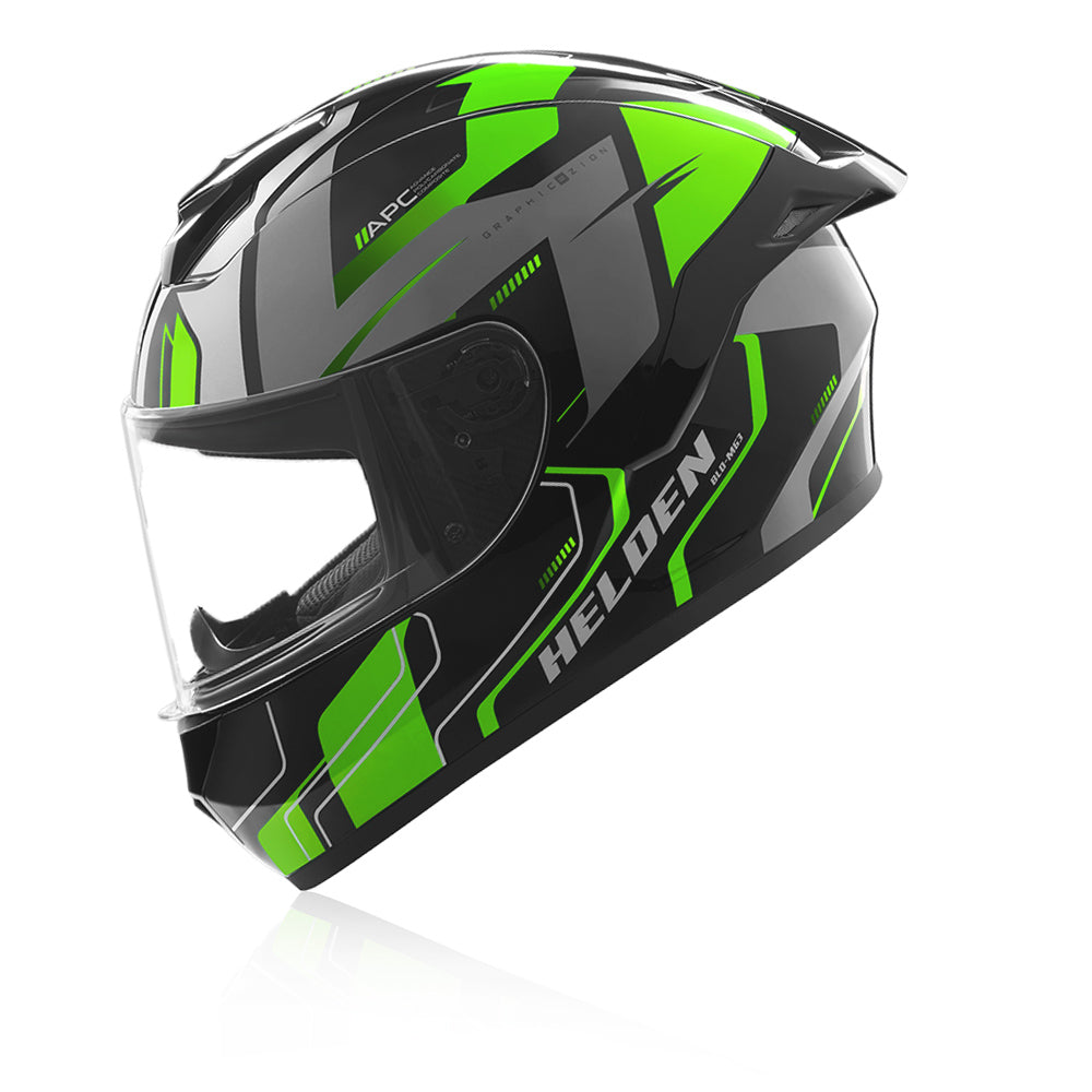 Helden Riding Helmet - Green / Black