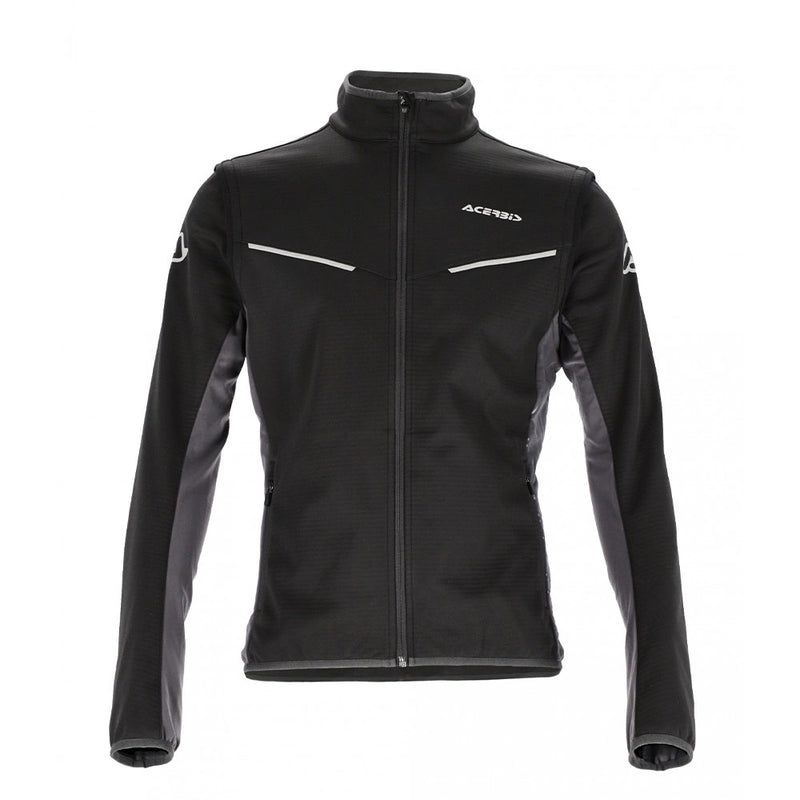 Softshell Track Jacket - Black/Grey