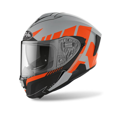 Spark Rise - Motorcycle Riding Helmet (Matt Orange)