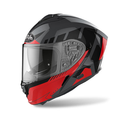 Spark Rise - Motorcycle Riding Helmet (Gloss Red)