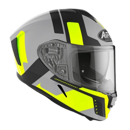 Spark Shogun - Motorcycle Riding Helmet (Matt Yellow)