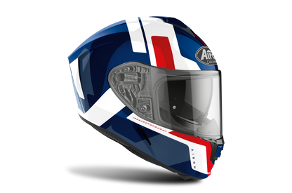 Spark Shogun - Motorcycle Riding Helmet (Gloss Blue/Red)