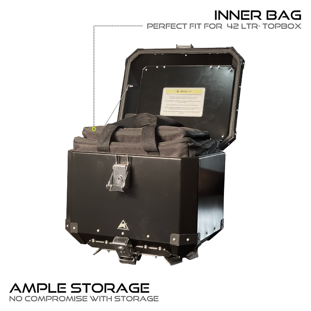 Top Box - 42L - Innerbag for Motorcyclists (Black)